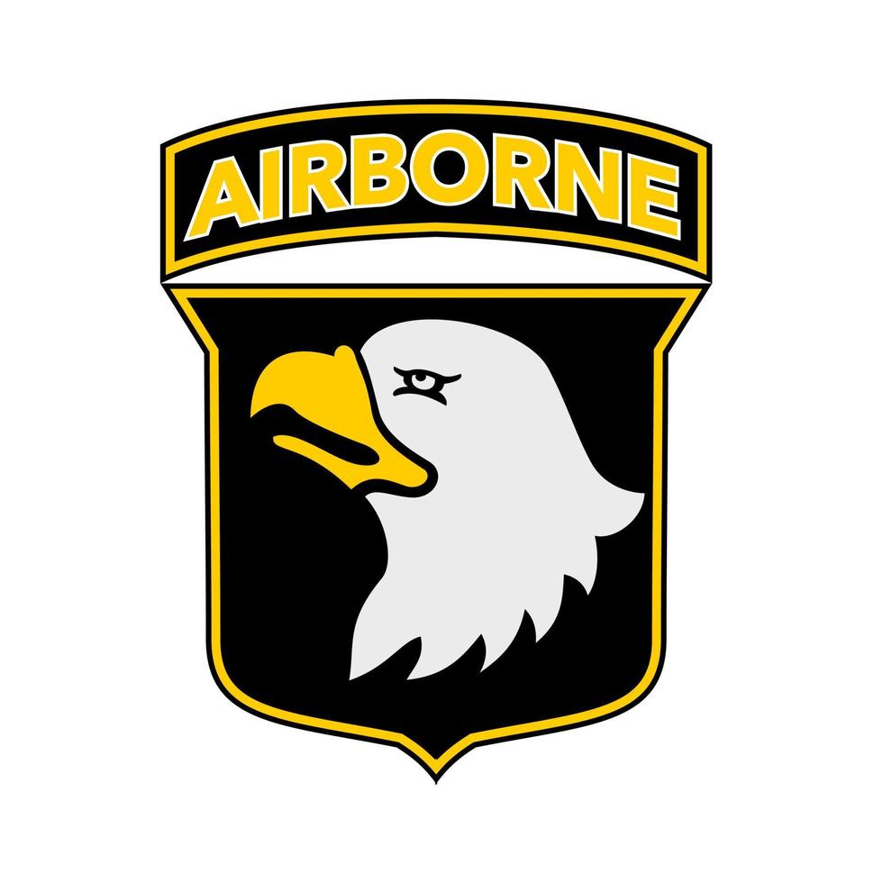 United States Army 101st Airborne Division Combat Service Identification Badge CSIB vector