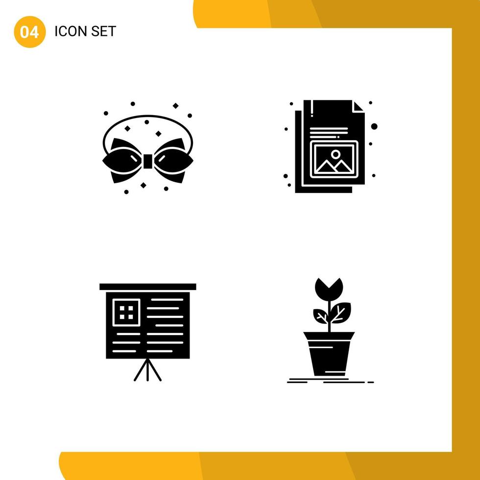 Creative Icons Modern Signs and Symbols of birthday board decoration document graph Editable Vector Design Elements