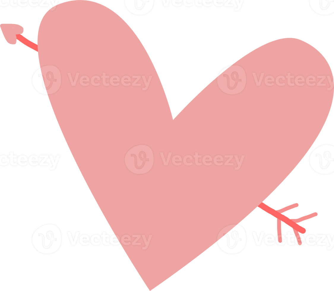 Pink Heart With Arrow 19657460 PNG pink-heart-with-arrow-19657460-png