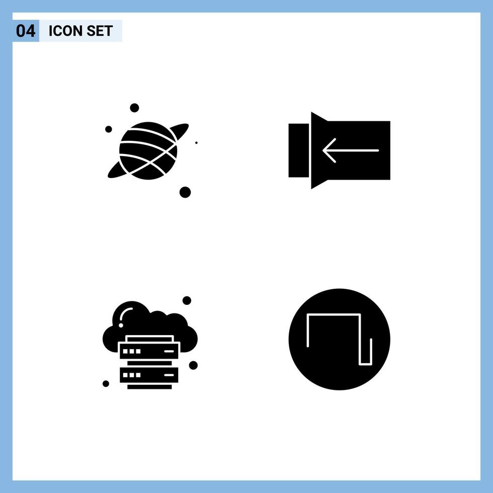 Creative Icons Modern Signs and Symbols of astrology internet gesture cloud sound Editable Vector Design Elements