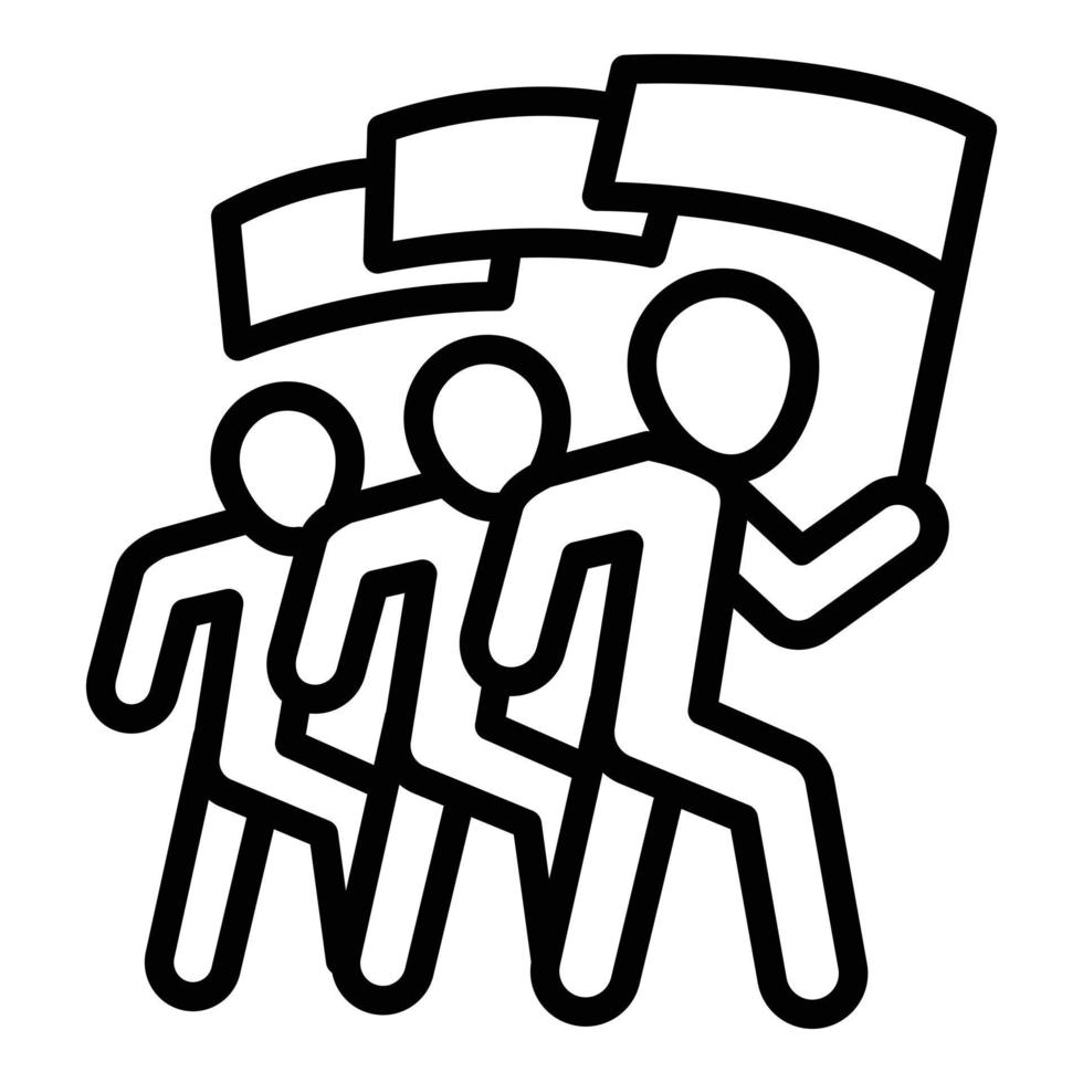 Cohesion team icon, outline style vector