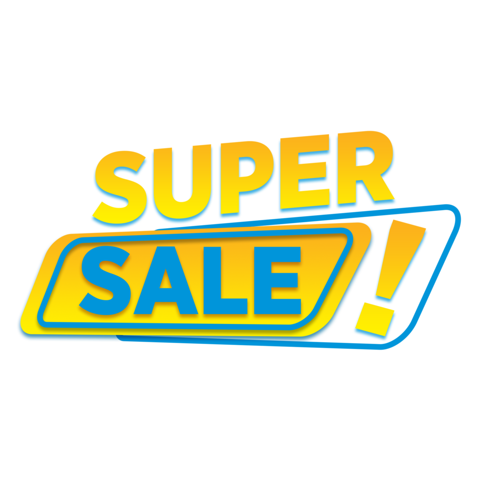 blaue und gelbe super sale tag aktion png