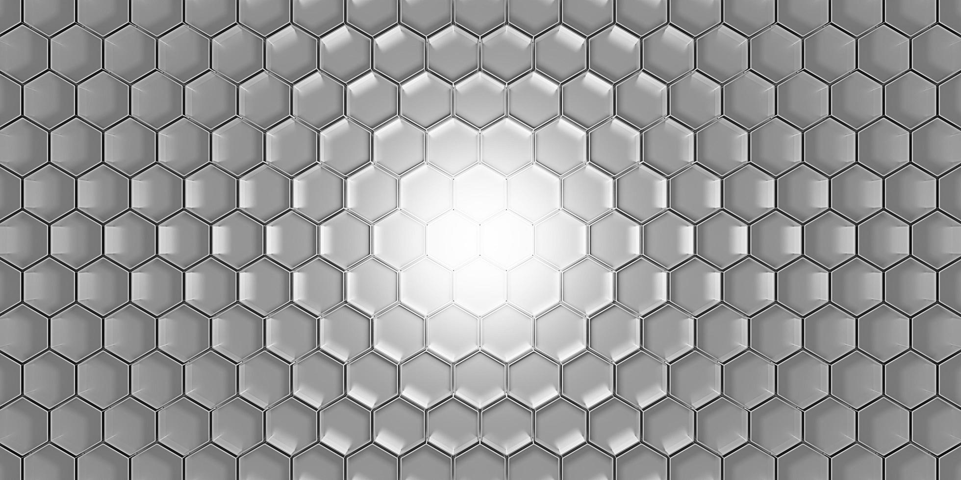 modern hexagon scene honeycomb pattern background hexagon abstract background 3D illustration photo
