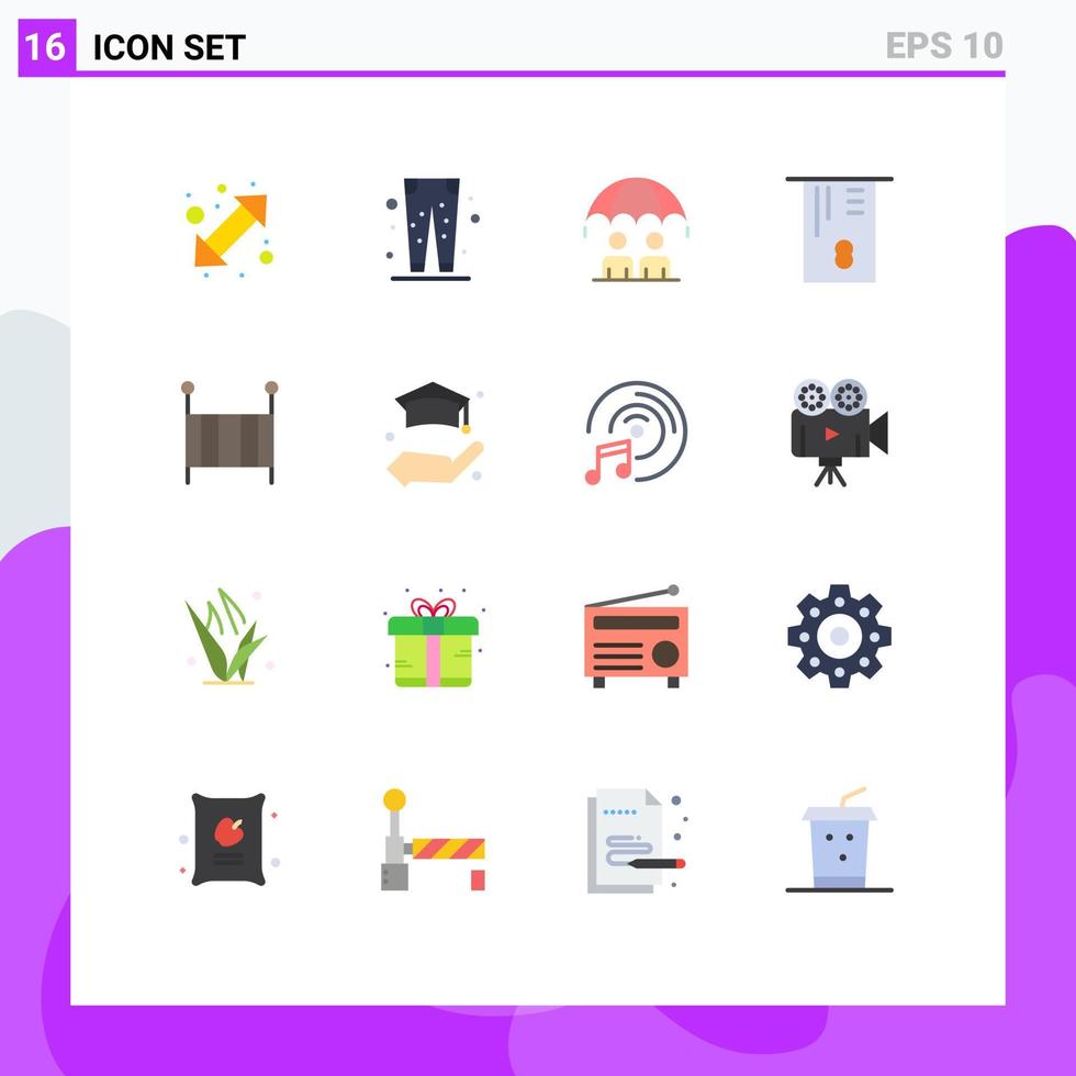 16 Creative Icons Modern Signs and Symbols of child money shopping credit card risk Editable Pack of Creative Vector Design Elements