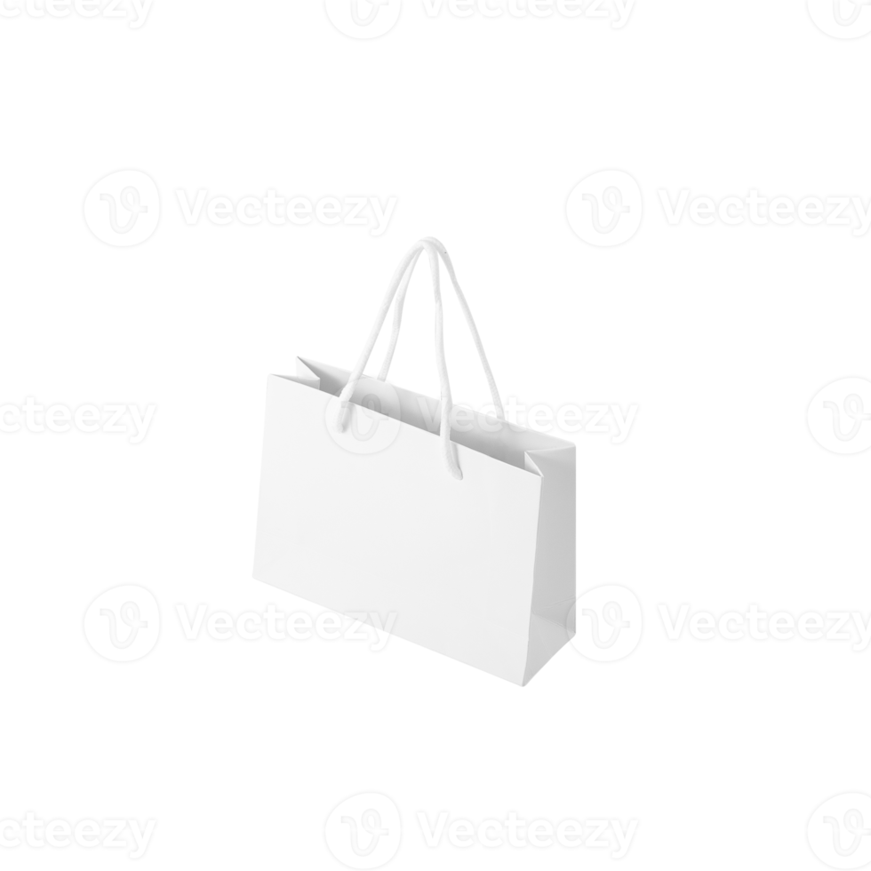 White shopping bag cutout, Png file