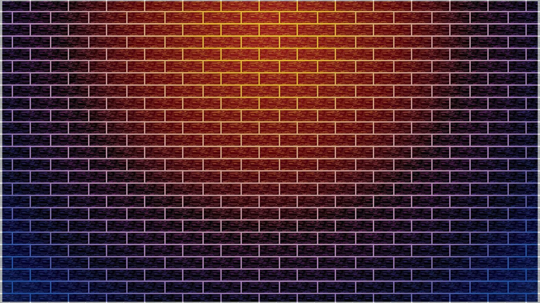 brick wall and light background vector
