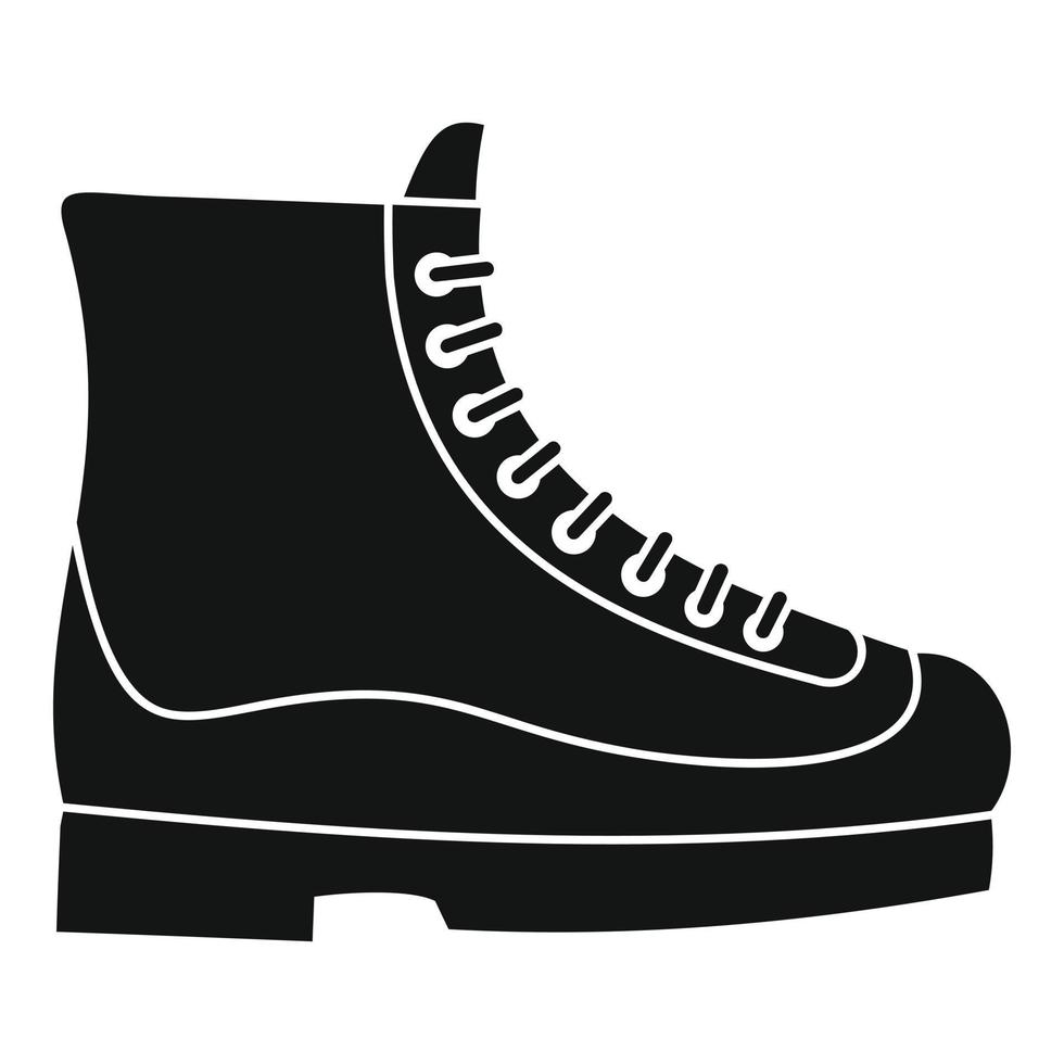 icono de botas, estilo simple vector