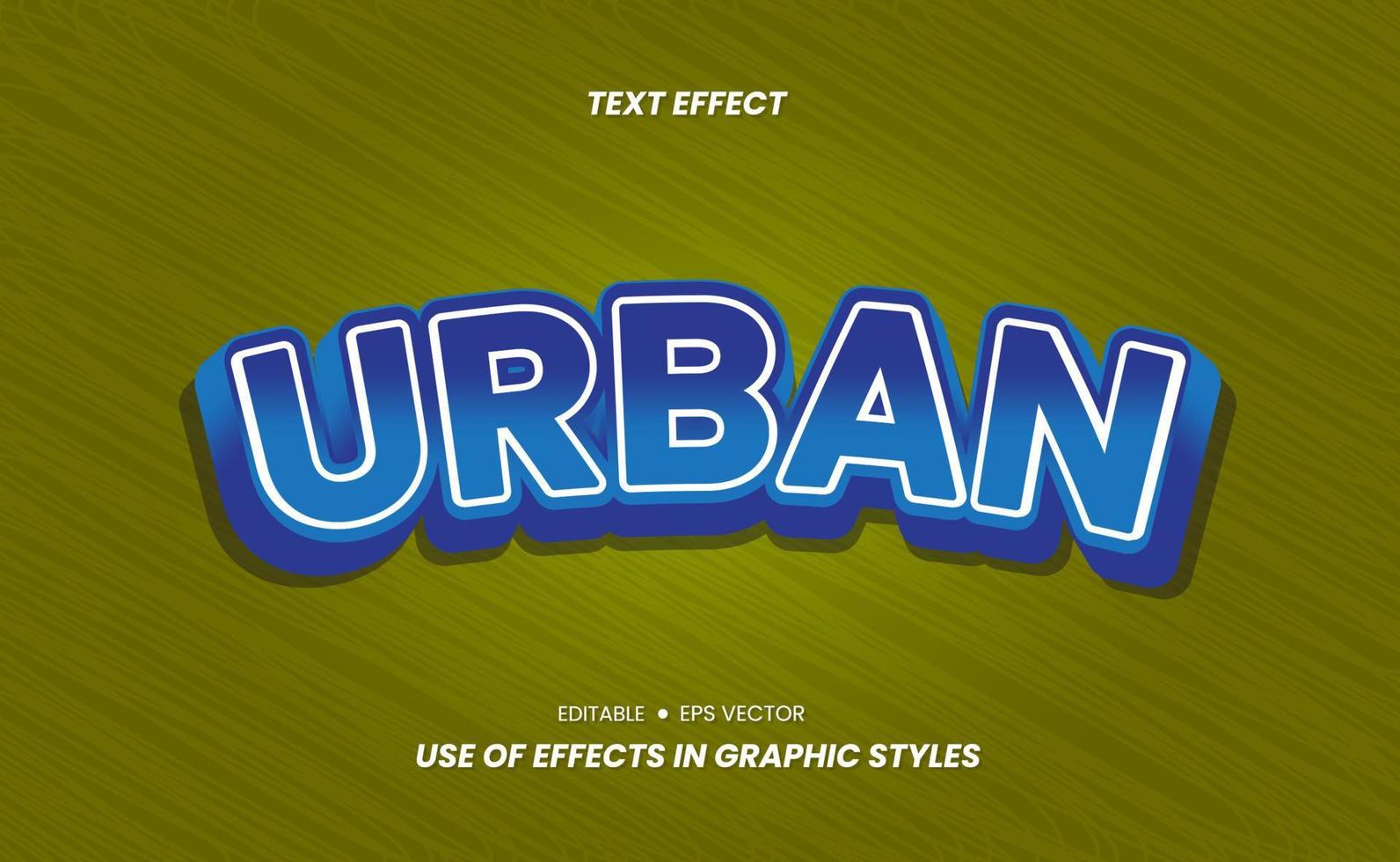 Text Effect Sticker with Color and 3D Design vector