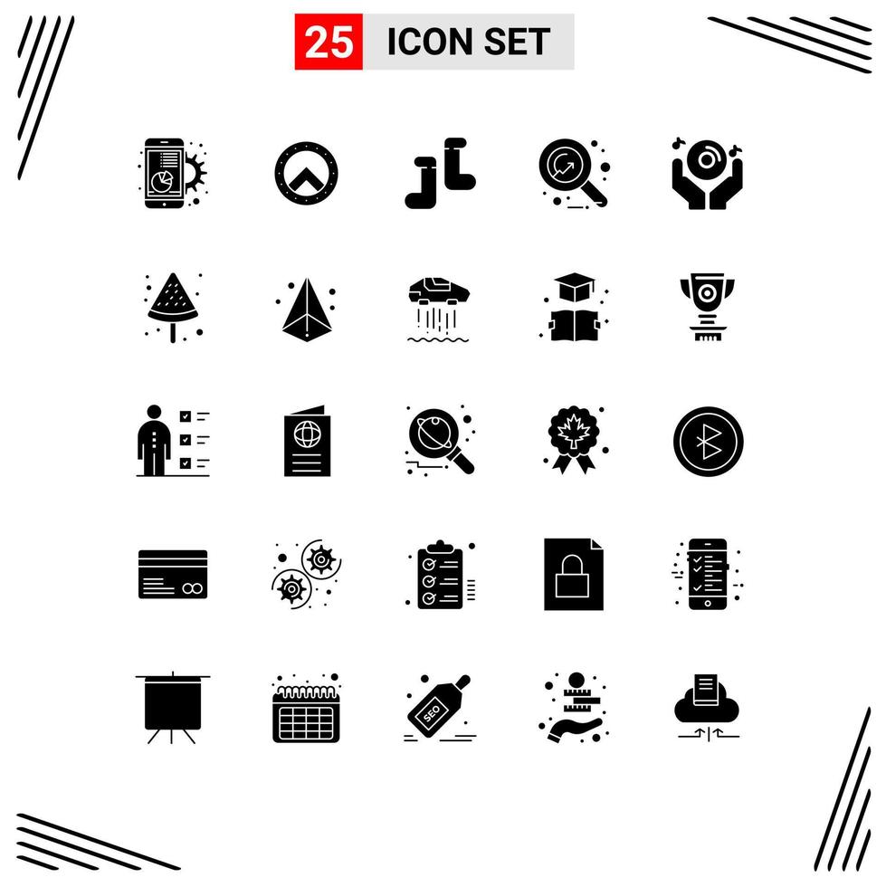 25 Creative Icons Modern Signs and Symbols of music dj baby club study Editable Vector Design Elements