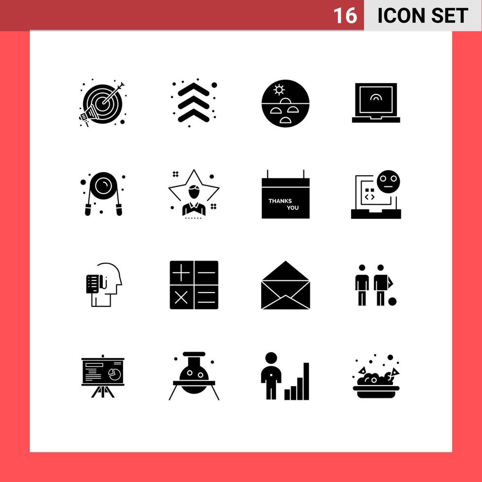 16 Creative Icons Modern Signs and Symbols of grippers exercise dermatology touch skin Editable Vector Design Elements