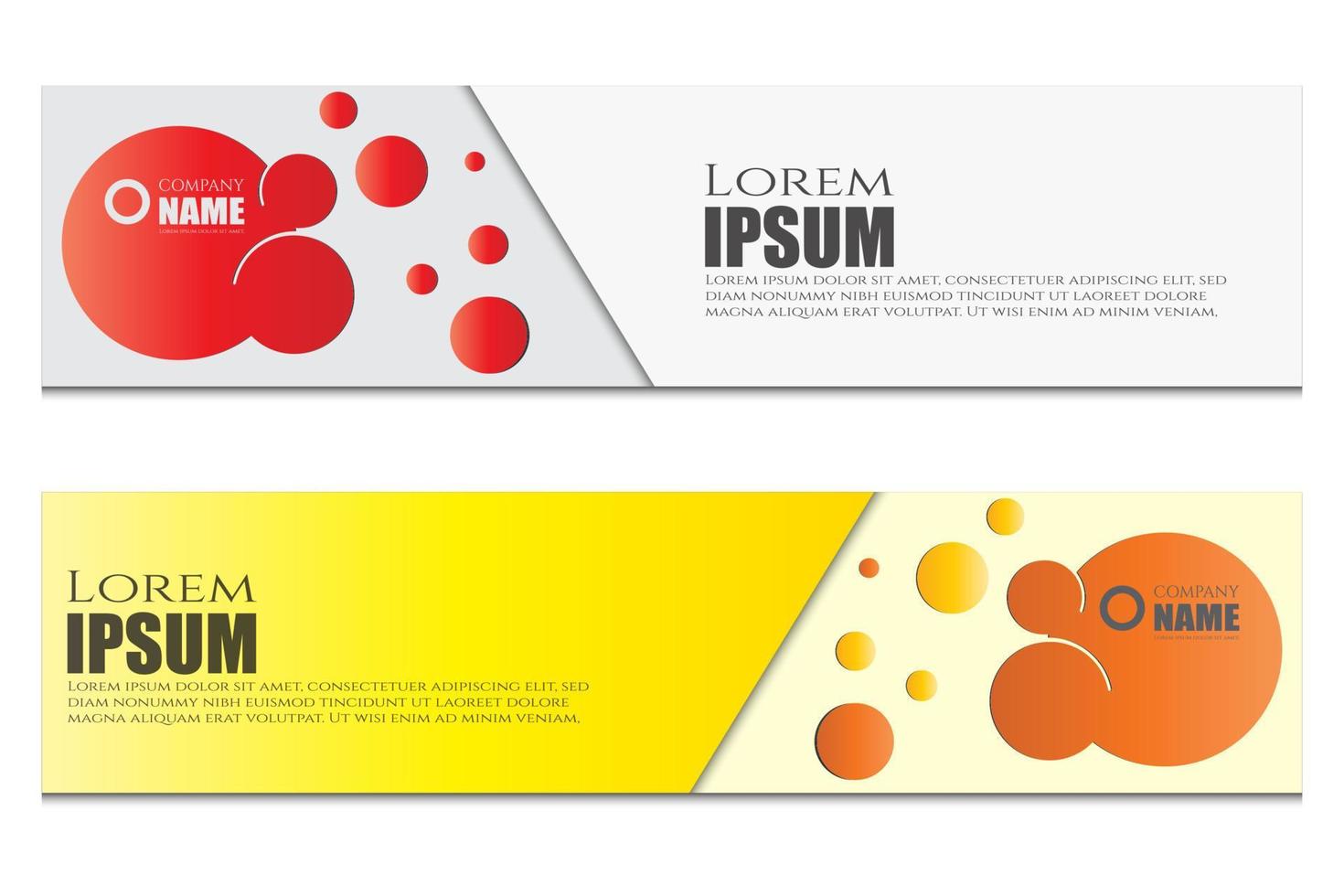 simple banner post template vector