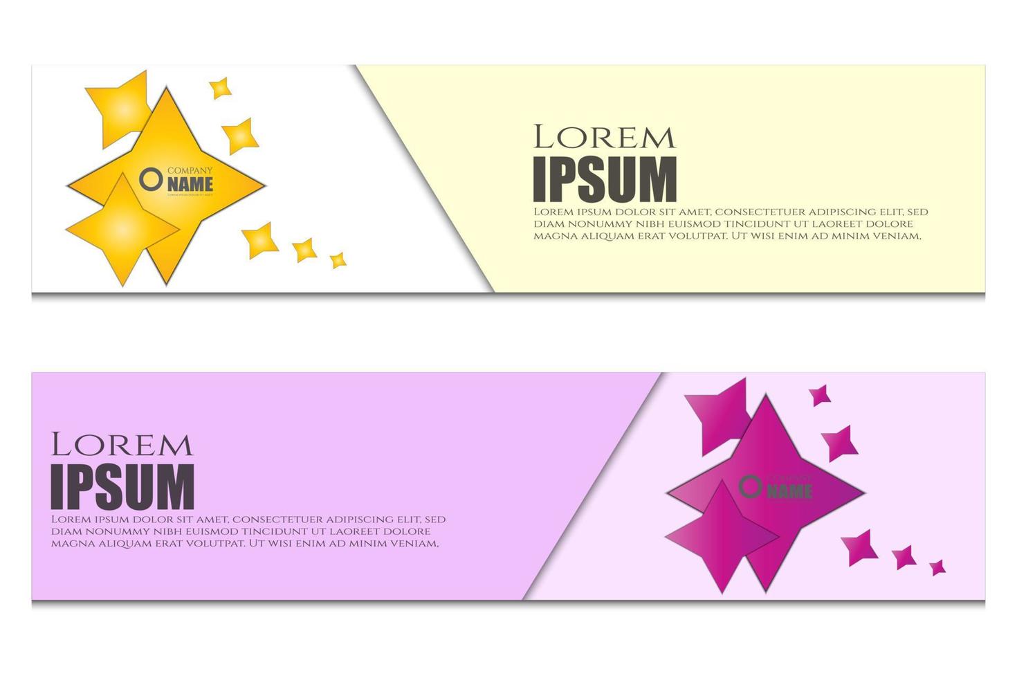 simple banner post template vector