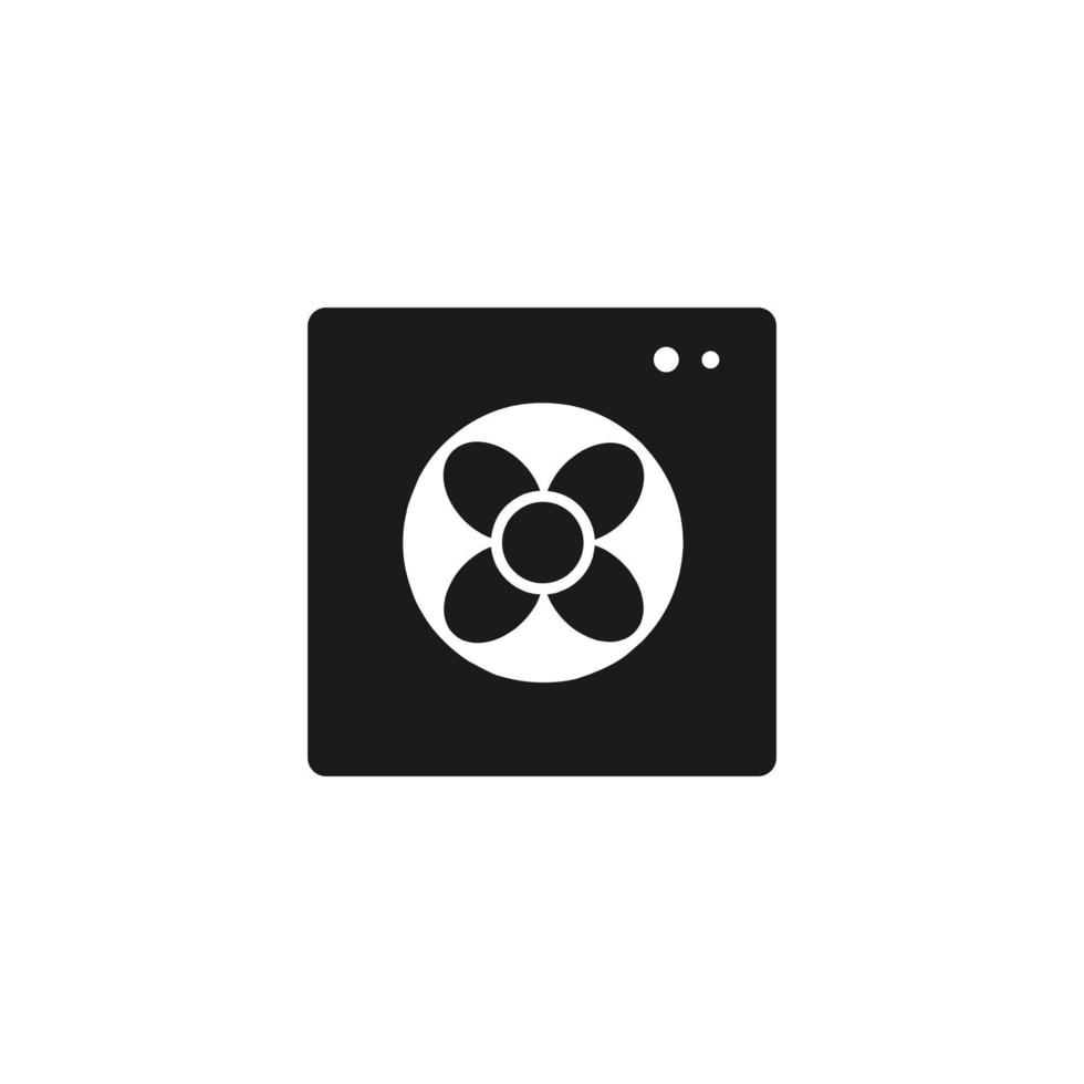 fan vector icon illustration with flat design isolated on white background