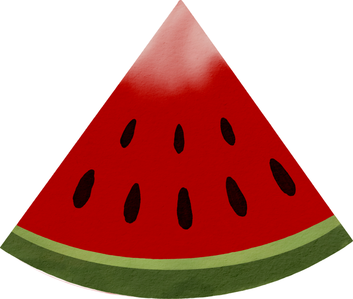 Aquarellfarbe Wassermelone png