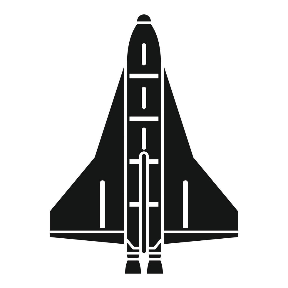 American spaceship icon, simple style vector
