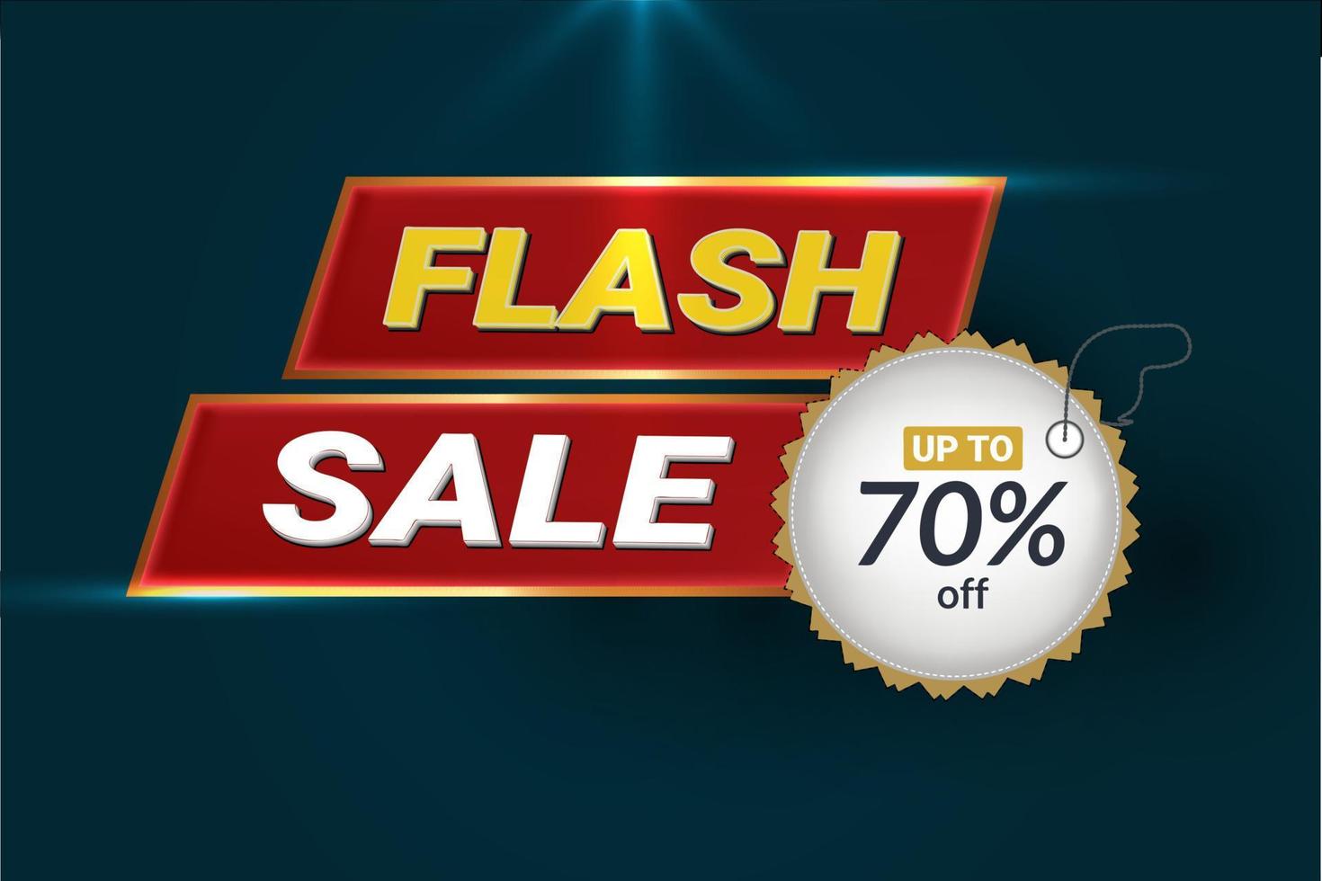 Flash sale template design of special discount  offer for media promotion and social media post. vector