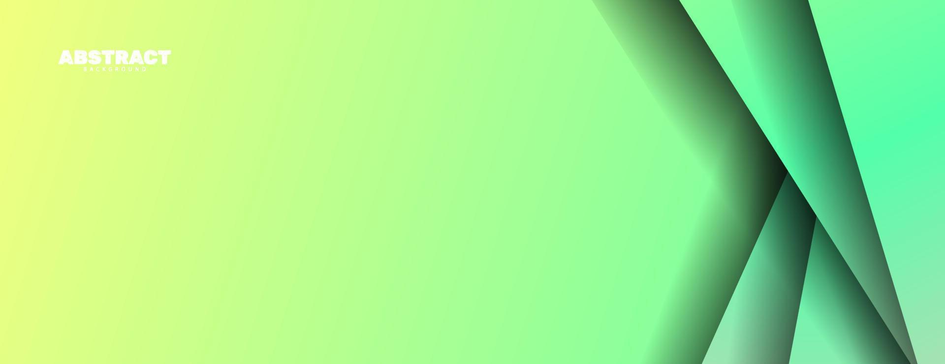 fondo de banner de capa de superposición de color verde abstracto vector