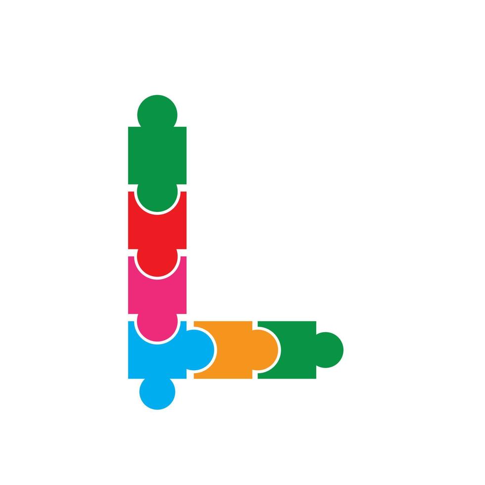Community puzzle Logo vector
