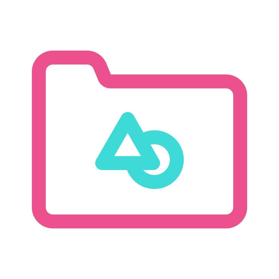 Vector Design Folder Two Tone
