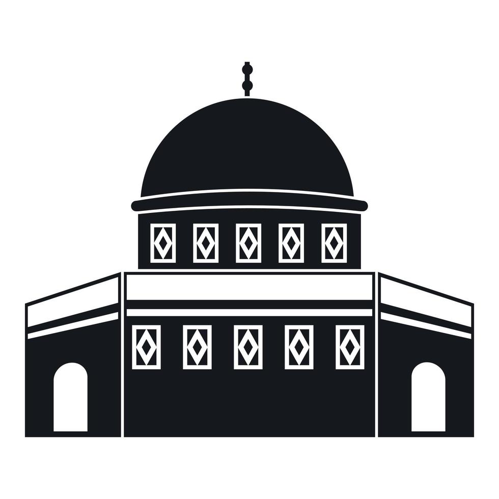 Dome of the Rock on the Temple Mount icon vector