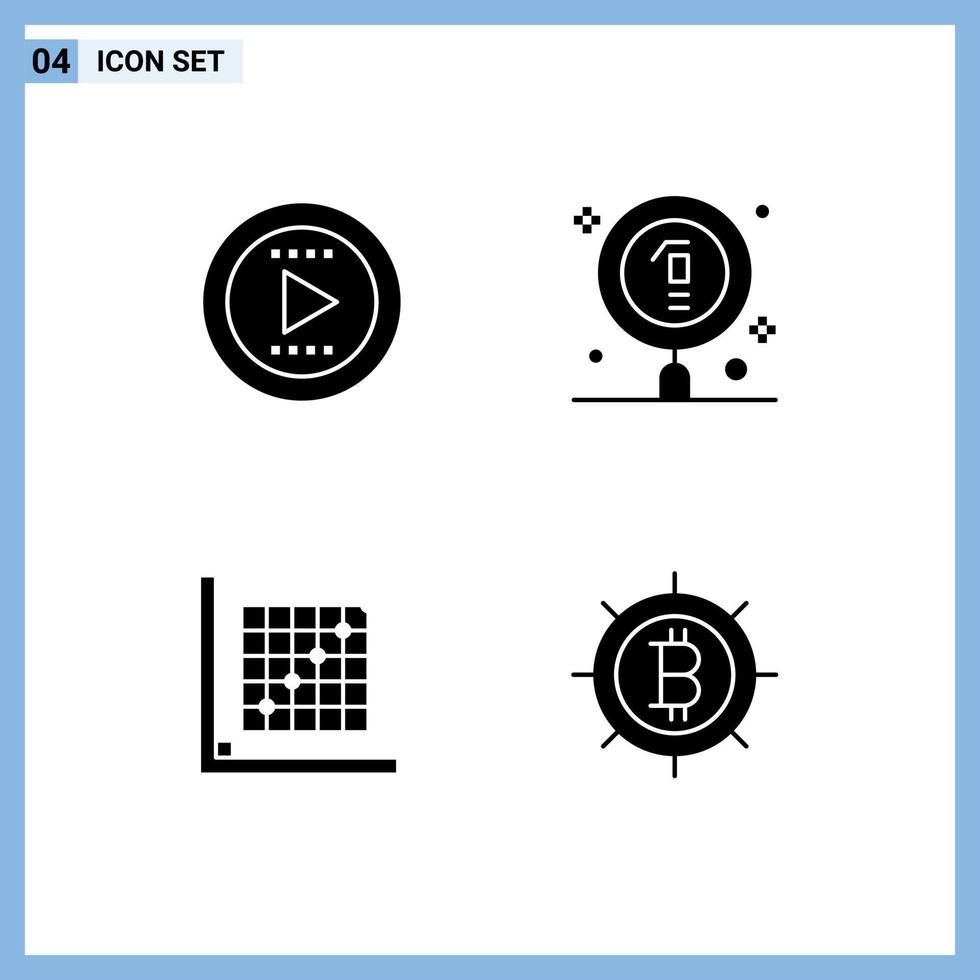 Modern Set of Solid Glyphs Pictograph of tone correction biology laboratory form Editable Vector Design Elements