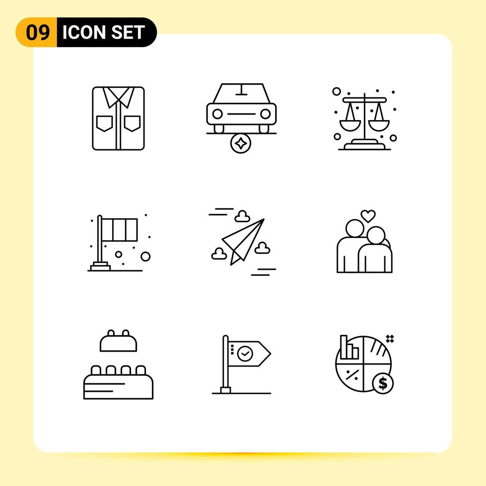 9 Creative Icons Modern Signs and Symbols of web irish vehicles flag day Editable Vector Design Elements