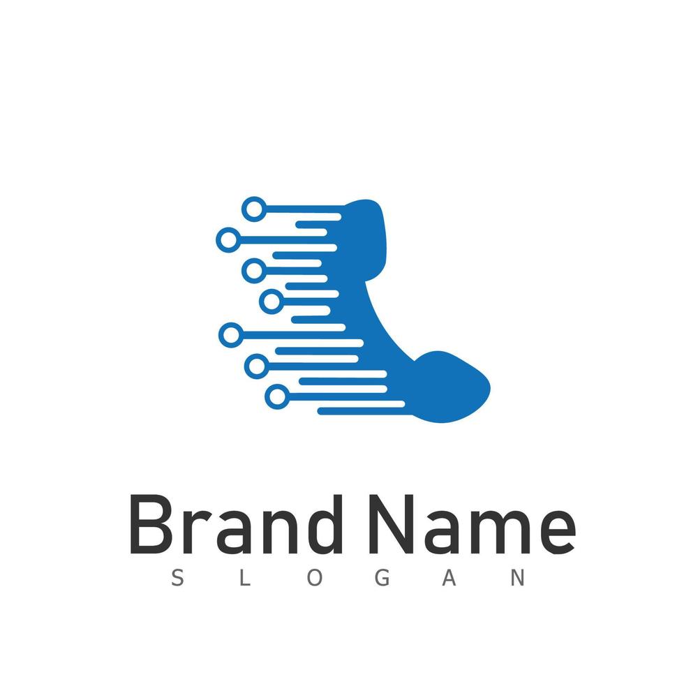 phone mobile logo design technology vector