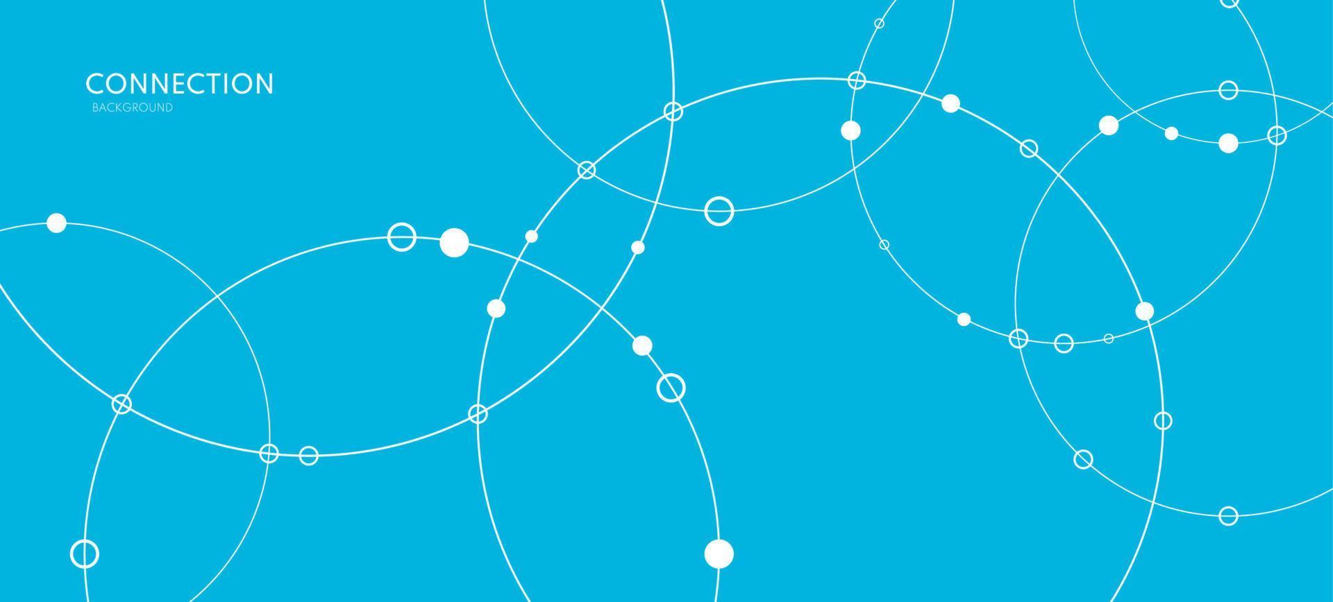 Vector technology concept. Connected Lines and dots. Network sign