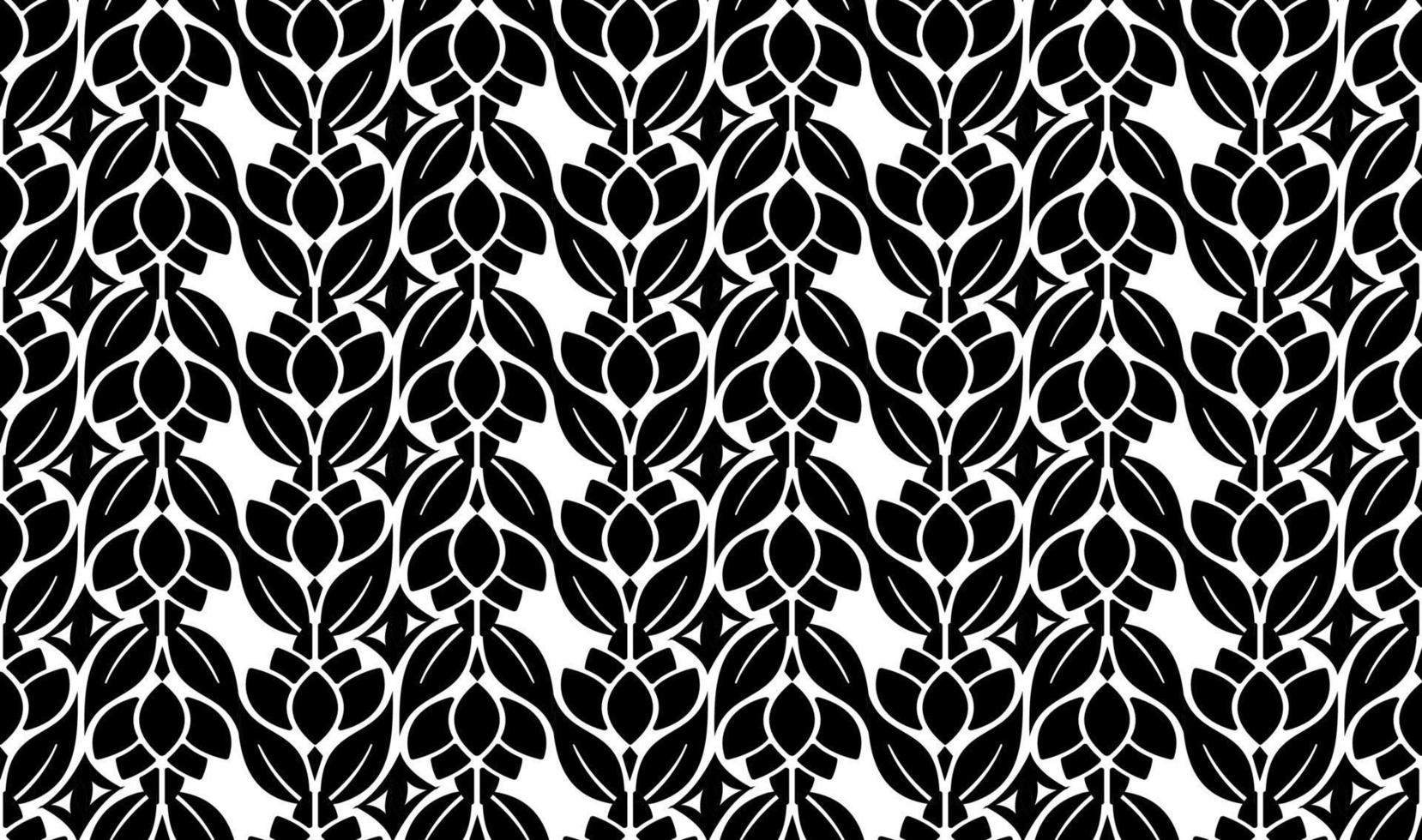 patrón oriental en blanco y negro. elementos florales repetitivos sin fisuras, fondo con adorno árabe. vector