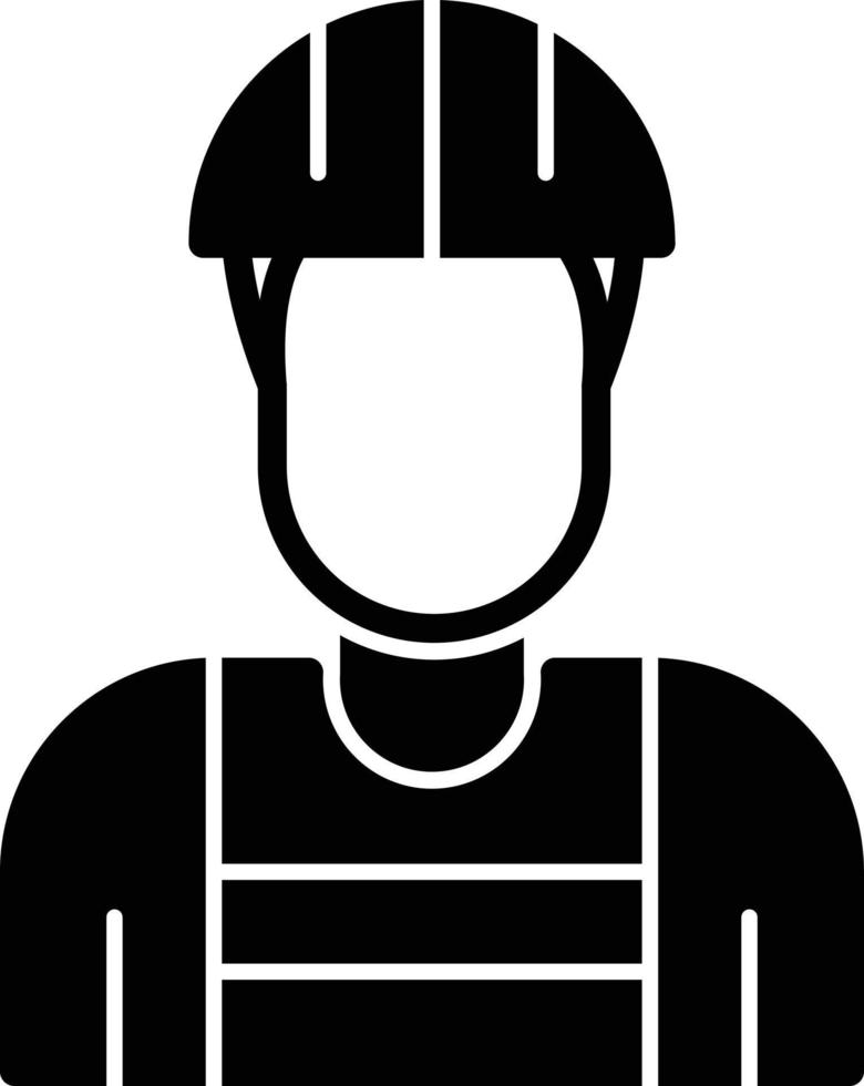 Worker Glyph Icon vector