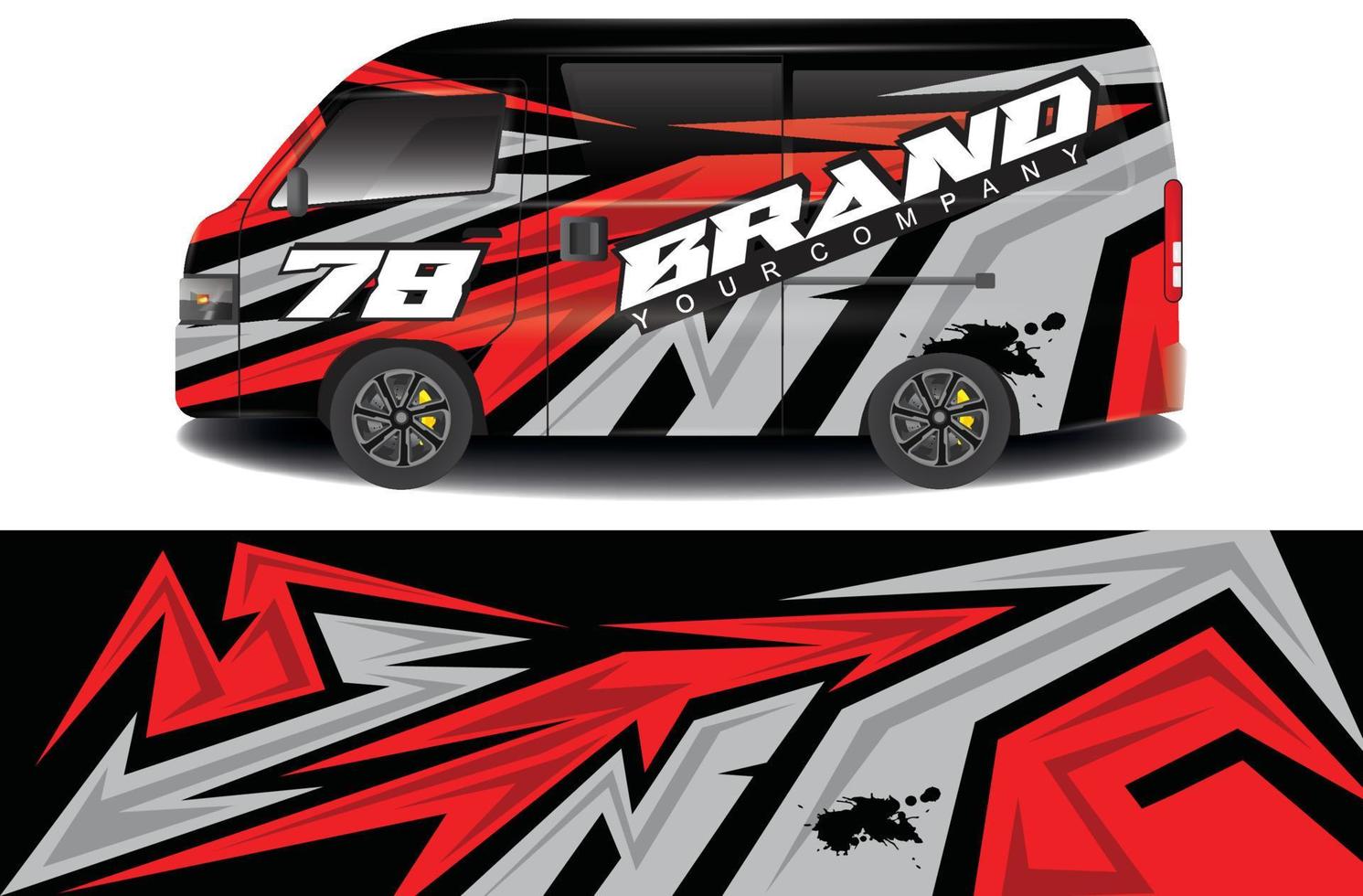 racing background sticker designs for camper car wraps and more vector