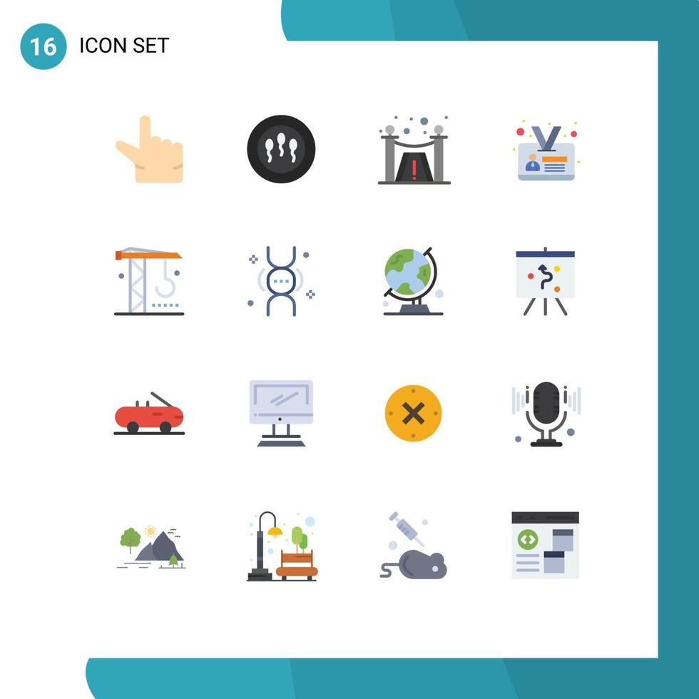 16 Creative Icons Modern Signs and Symbols of inheritance dna employee tools industry Editable Pack of Creative Vector Design Elements