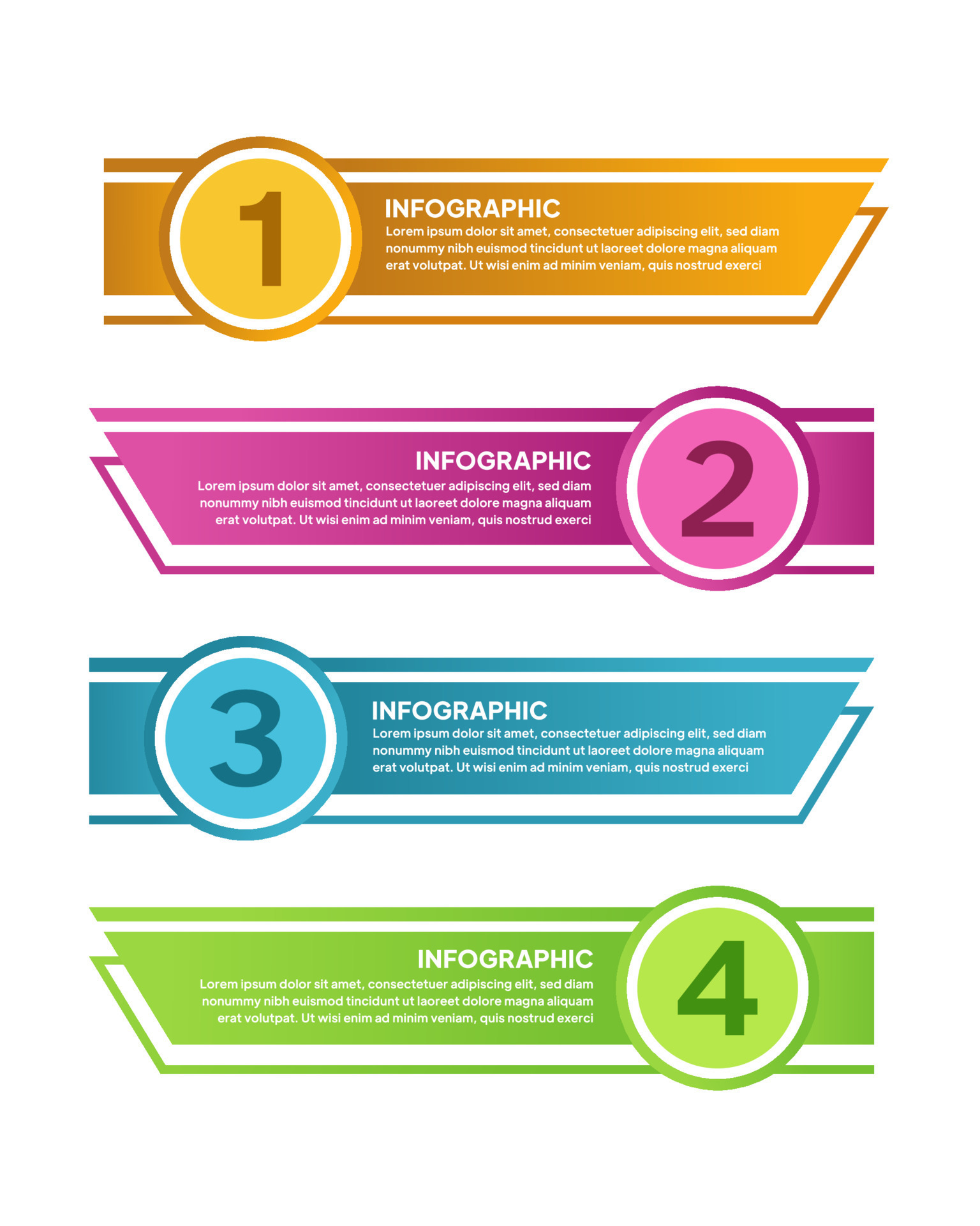 Multipurpose Simple Vector Infographic Template 19664227 Vector Art at