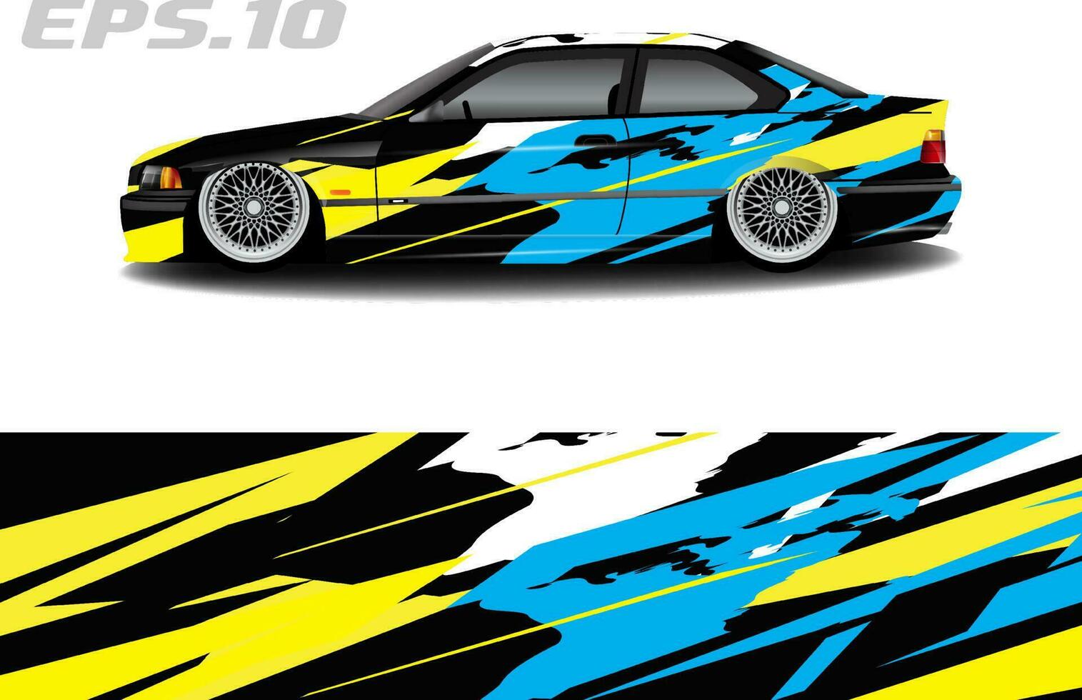 sticker livery racing car sticker design, cool abstract graphic background vector