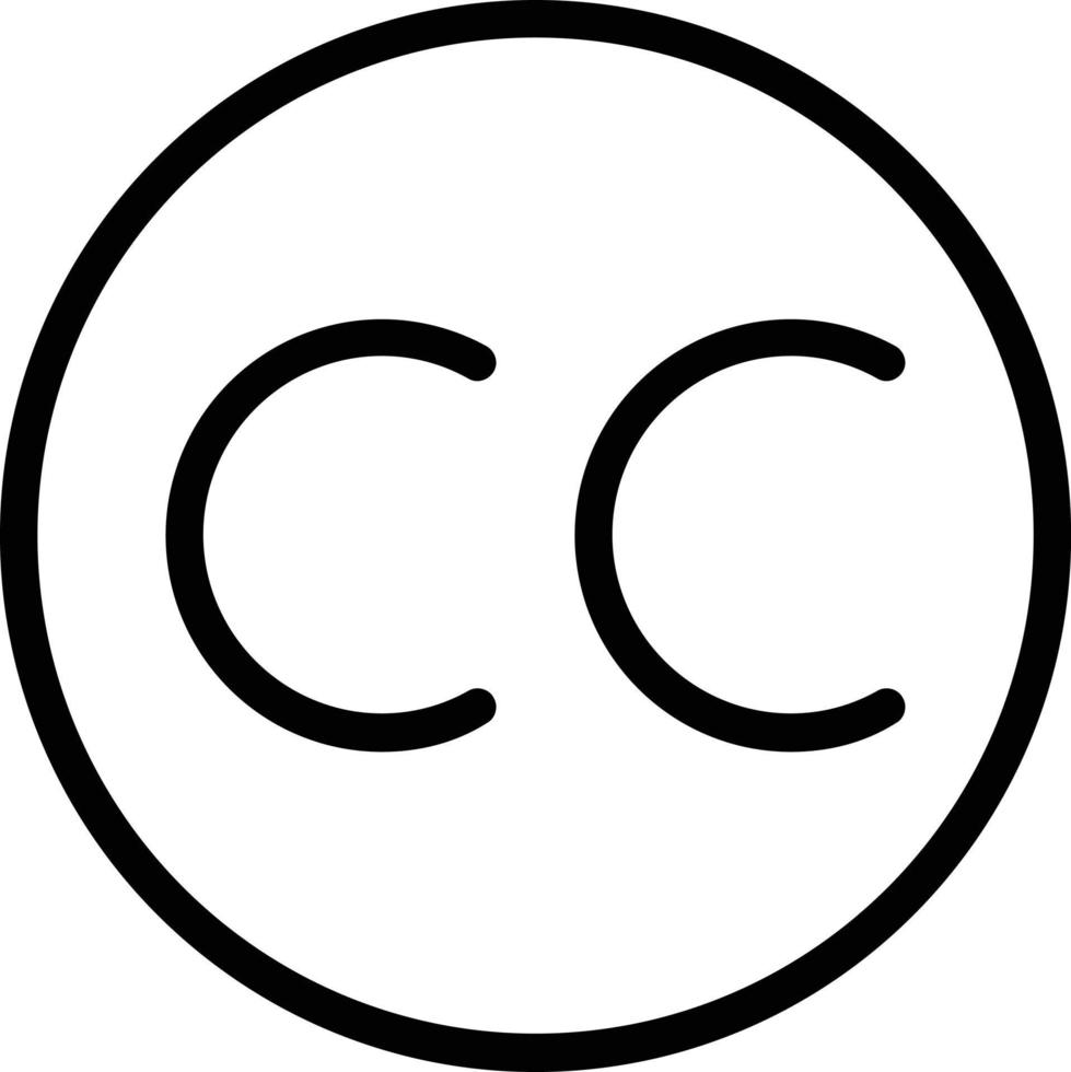 Closed Captioning Vector Icon Design