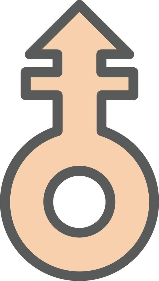 Mars Stroke V Vector Icon Design
