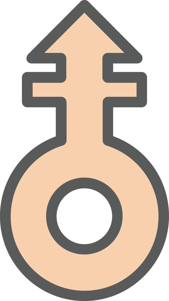 Mars Stroke V Vector Icon Design