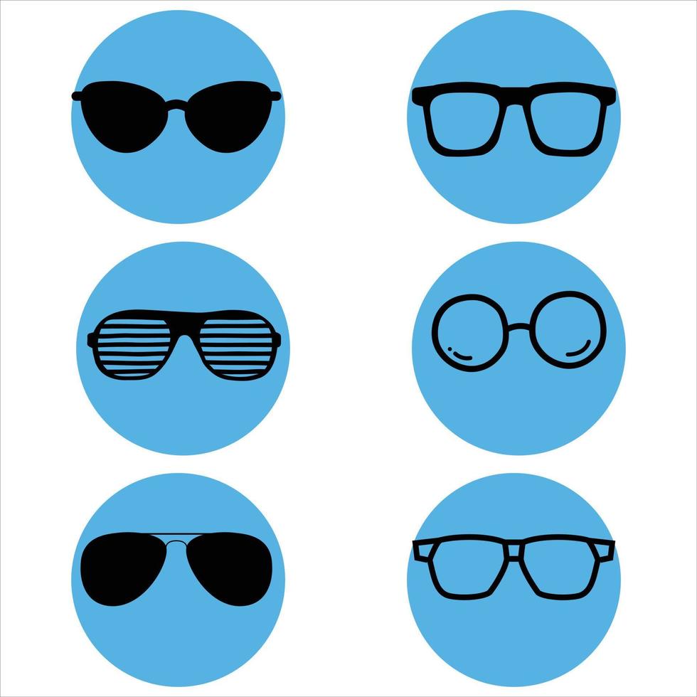 Sun Glasses Collection vector