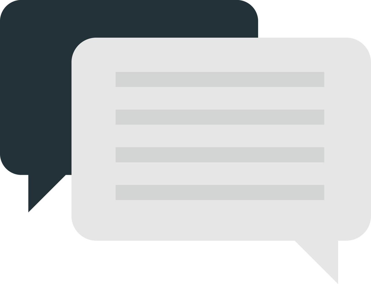 Message boxes and chats illustration in minimal style vector