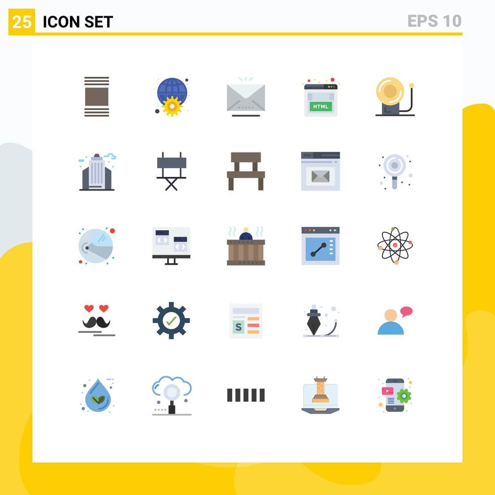 25 Creative Icons Modern Signs and Symbols of education marketing email seo coding Editable Vector Design Elements