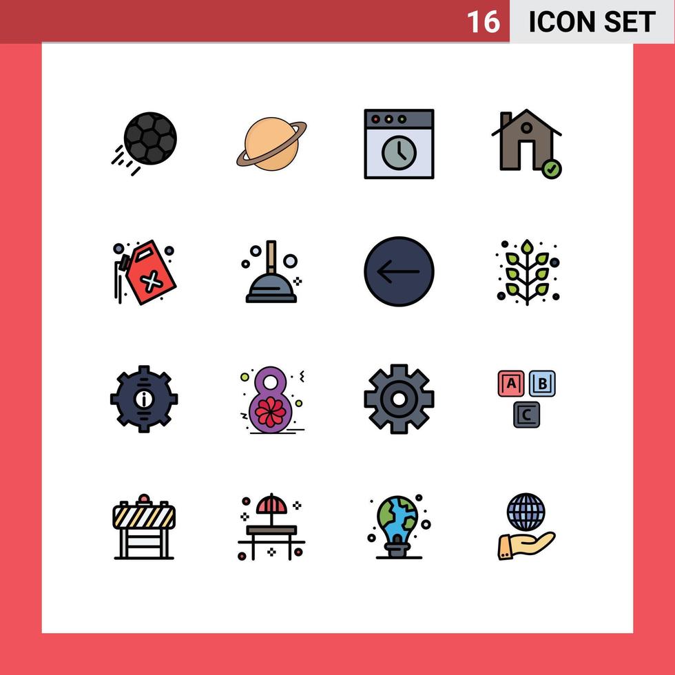 16 Creative Icons Modern Signs and Symbols of house complete flag check mac Editable Creative Vector Design Elements