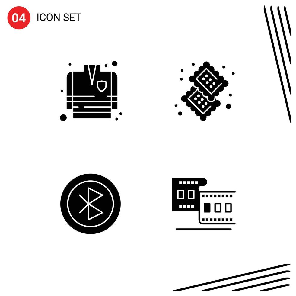 Pack of creative Solid Glyphs of fire fighting computer candy food network Editable Vector Design Elements