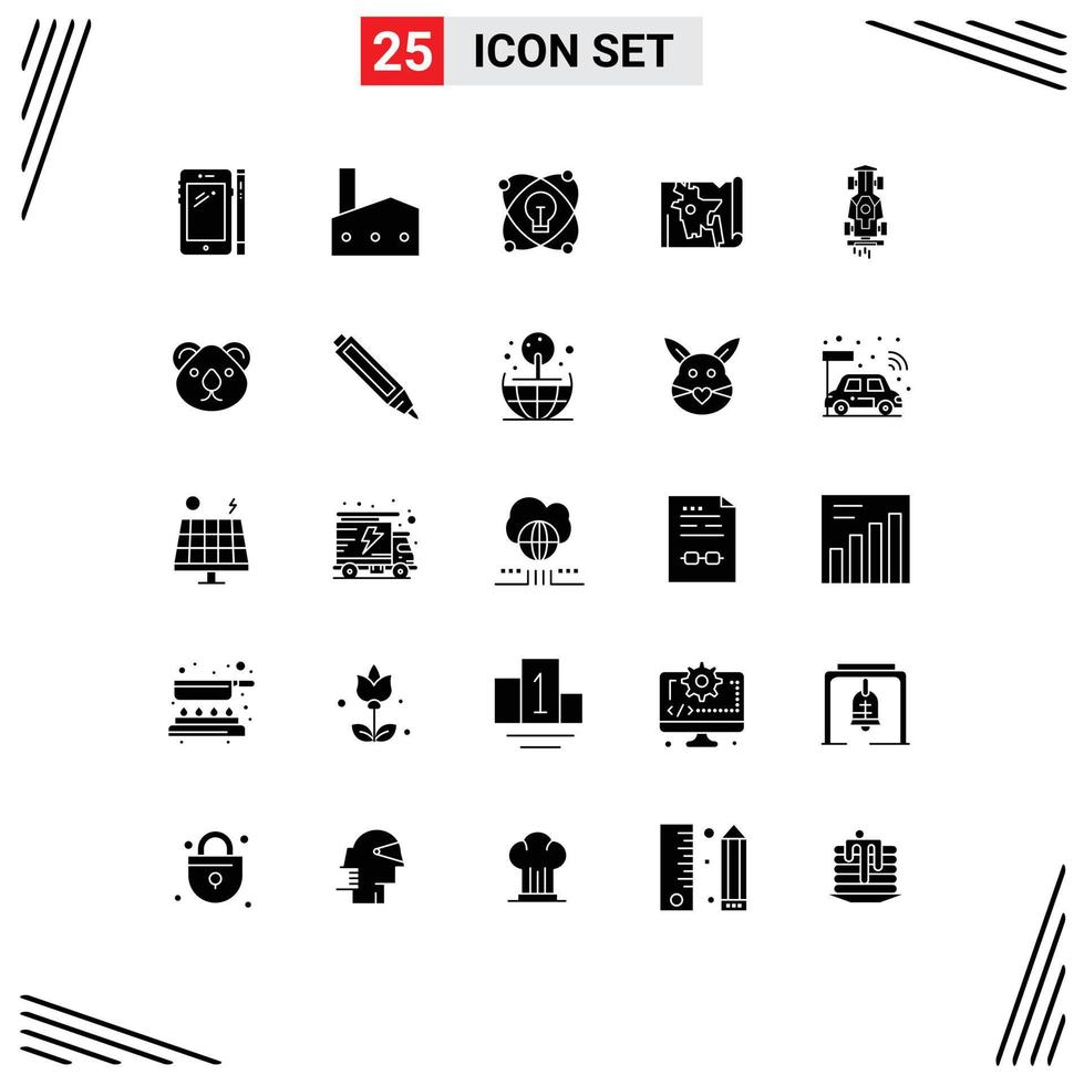 Mobile Interface Solid Glyph Set of 25 Pictograms of bangla map industry bangladesh light Editable Vector Design Elements