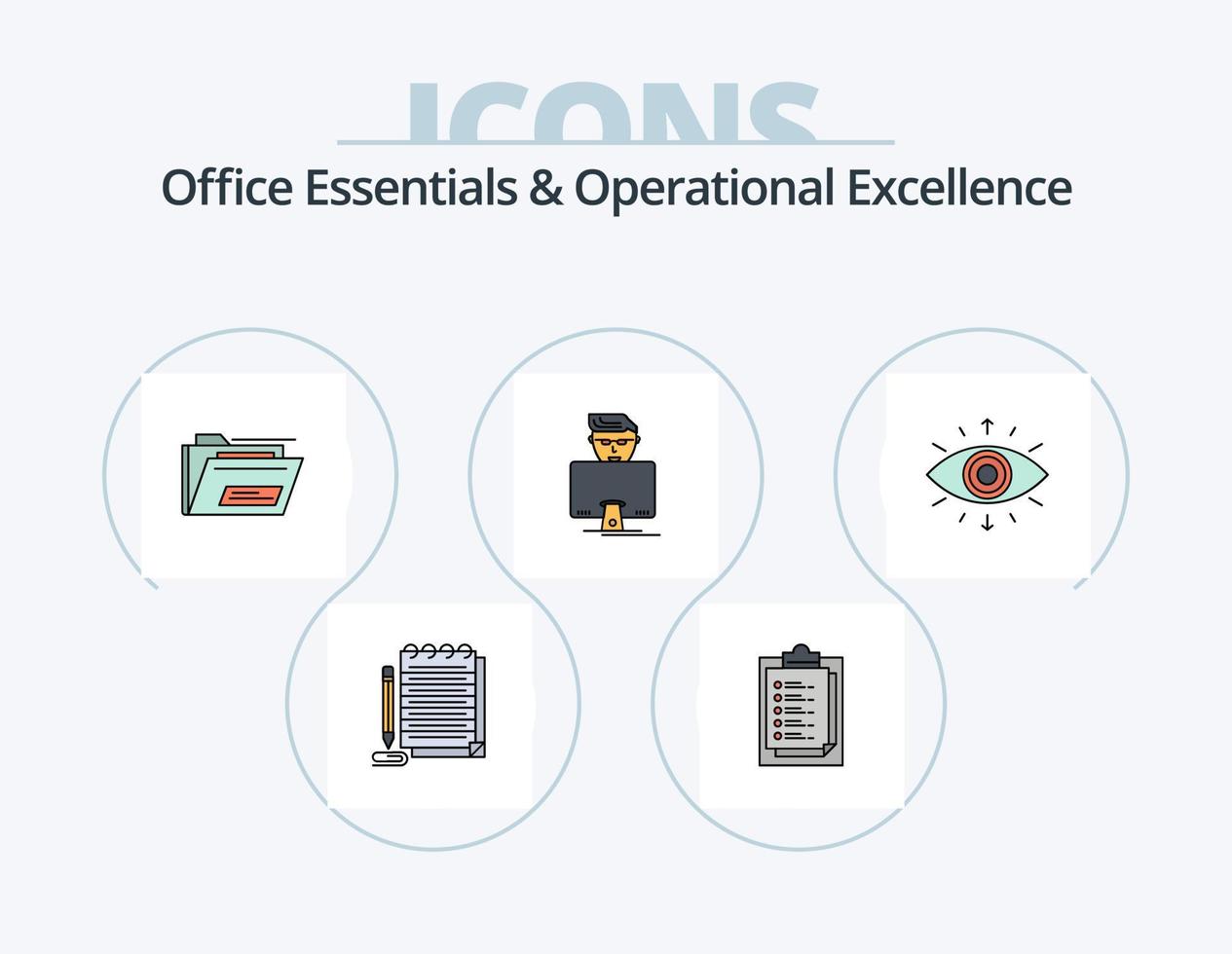 Office Essentials And Operational Exellence Line Filled Icon Pack 5 Icon Design. . secret society. chat. symbol. talks vector