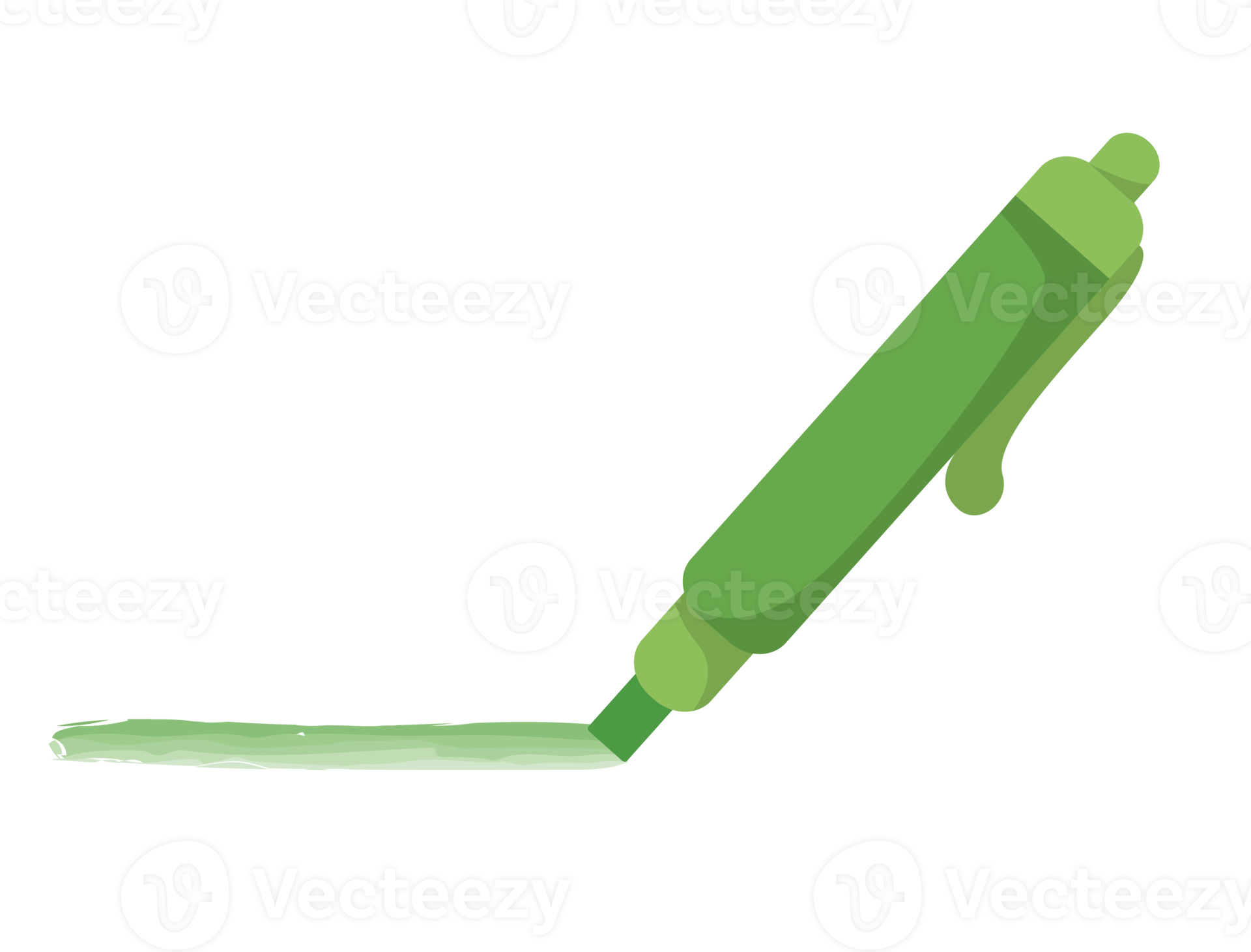 green highlighter pen isolated 19671275 PNG