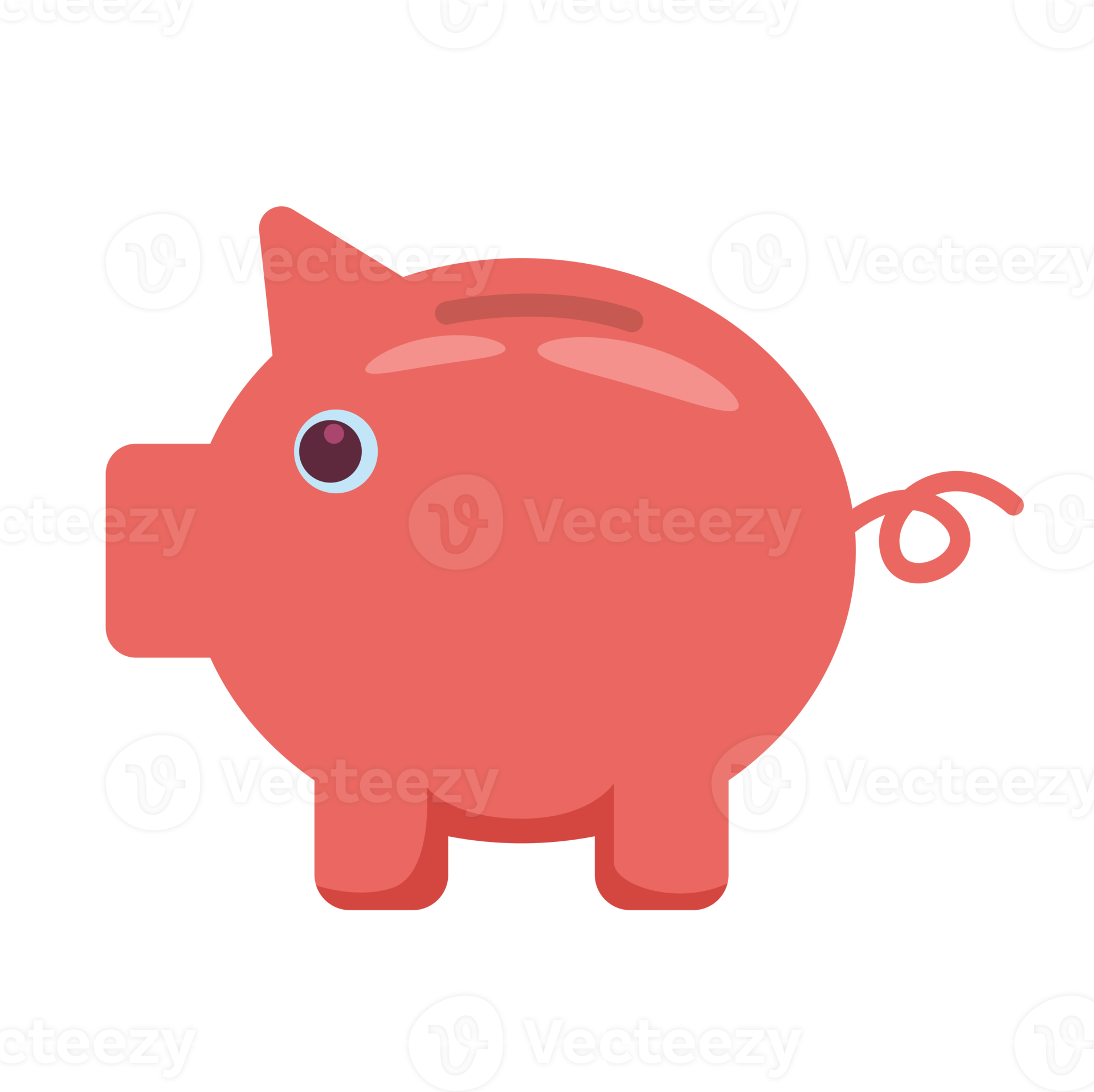 piggy bank in flat illustration 19671289 PNG