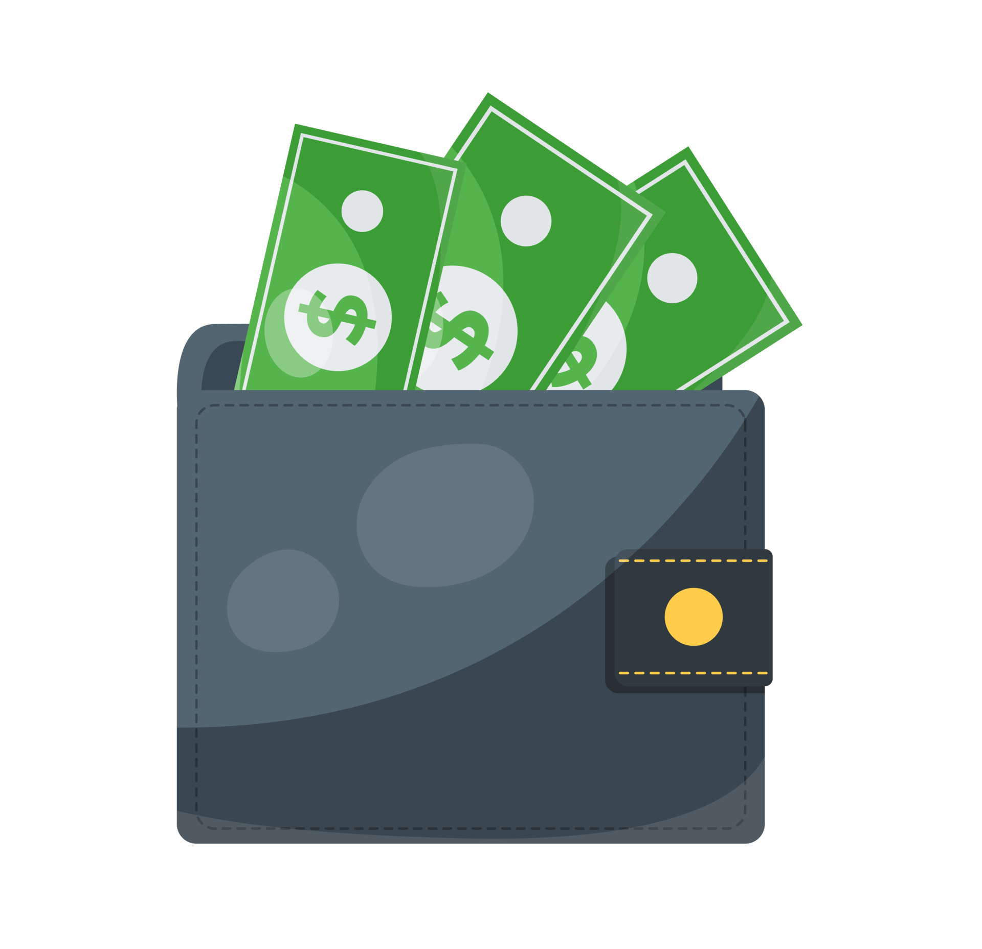 wallet full of bills and coins 19671331 PNG
