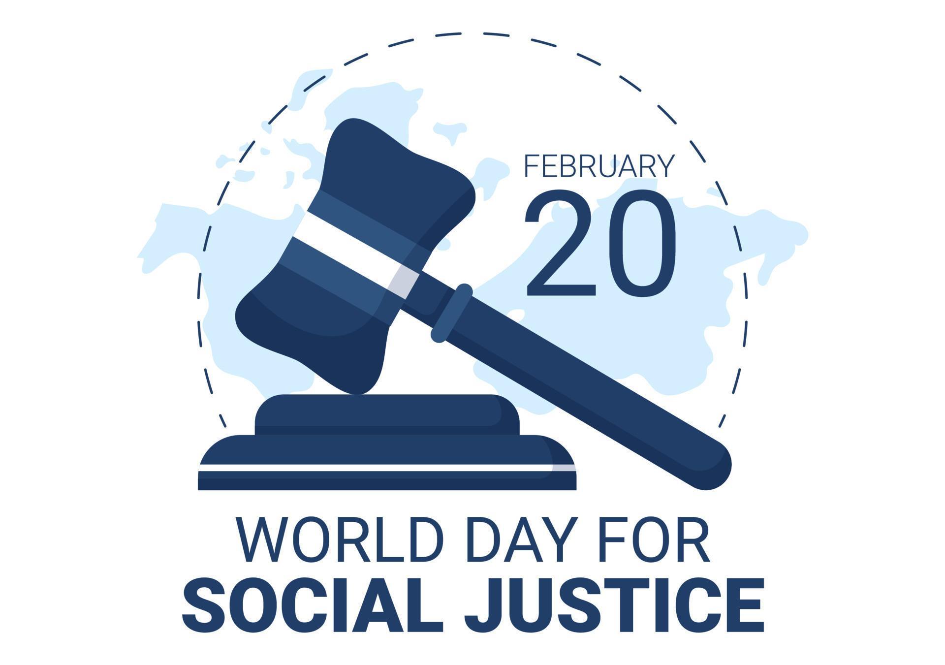 día mundial de la justicia social el 20 de febrero con escamas o ...