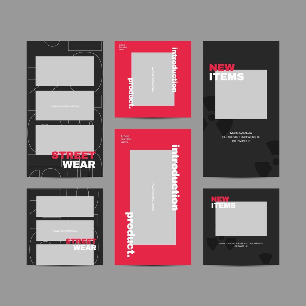 Bundle of Social media Banner Square Flyer Template vector