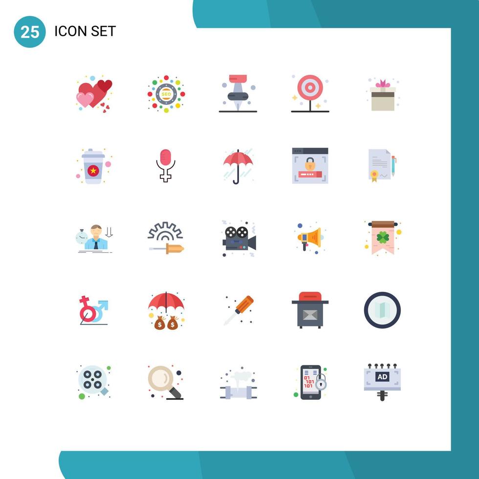 25 Creative Icons Modern Signs and Symbols of box lollipop education food dinner Editable Vector Design Elements